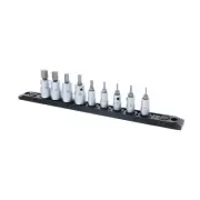 Wiha Tools 71996 Hex Metric Bit Socket Set, 1/4" and 3/8" Square Drive, 9 Pc