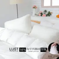 在飛比找Yahoo!奇摩拍賣優惠-【LUST】  冬被加強《98D匈牙利鵝絨被6X7呎1.6公