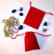 48 LARGE RED VELVET DRAWSTRING STORAGE JEWELRY BAGS soft bag coins rocks new