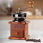 Hand Coffee Grinder Wooden Coffee Bean Mill Manual Kitchen Gadgets Conical Burr