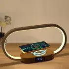 Bedside Table Lamp with Wireless Charger, Touch Control LED Night Light with Clo