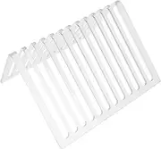 Crylic Vinyl Record Display Rack 12 Slot Book Organizer Storage Rack Office School Home Stable Triangle Shape