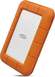 LaCie Rugged USB-C 5TB, Portable External Hard Drive, for PC Mac iPad & iPhone, Data Rescue Services (STFR5000800)