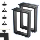 16"Metal Table Legs Desk Coffee Bench for Tables Dining Benches-16 * 11.8"Square