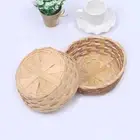 Food Container Fruit Storage Bin Handmade Bamboo Bread Basket Storage Basket