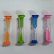 Hourglass Sand Timer 4pcs, 2mins Plastic Hourglass Timer, Colorful Hourglass Timer
