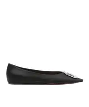 pointed flat shoes 38.5,38,39,40,41 Black