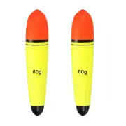2.1oz Fishing Slip Bobbers, 2 Pack EVA Fishing Float, Yellow