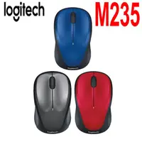 在飛比找PChome商店街優惠-Logitech 羅技 M235n 無線滑鼠(灰/紅/藍)