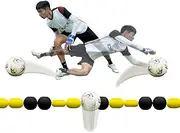 Single Line Deflector, 2.75m Goalkeeper Deflection Equipment, Reflex & Agility Training, Applicable Goal Futsal/Sevens Football Goal, Improvement Football Skills