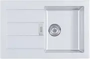 [FRANKE] 114.0181.972 Sid 611-78 Granite Kitchen Sink with a Single Bowl, White Polar