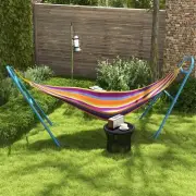 Outsunny Hammock Stand with Adjustable Chains & Hooks, Net Stand, Blue