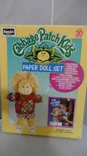 CABBAGE PATCH KIDS DESIGNER PAPER DOLL SET #1760 BY ROSE ART 1990