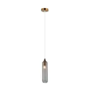 Mange Pendant Light Cylinder Smokey Glass - MANGA1