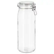 KORKEN Jar with lid, clear glass - Get it here