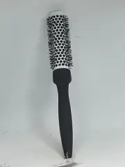 Styling Thermal Ionic Ceramic Round Hair Brush - 1" Barrel - Black & White - New