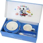 Thomas The Tank Engine 663740 Children's Dinnerware Set, Ceramic, Dishwasher Safe, Microwave Safe, Children's Tableware, Gift, 5-Piece Set, GO Series, Made in Japan