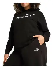 [Puma] Essentials No.1 Logo Straight Pants in Black