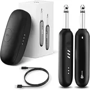 Enya WB1 Wireless Guitar System, UHF 3.0 Audio, Wireless Guitar Transmitter and Receiver for Electric Instruments, Wireless Transmitter Receiver for Acoustic Electric Guitar, Bass