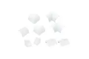 D-Line 9 Piece 22x22mm White Corner Cable Cover Accessory Joiner Kit | RETAP22QS
