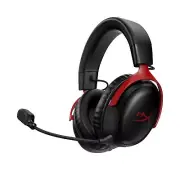 HyperX Cloud III Wireless Gaming Headset PC/PS5/PS4 120HR Battery Black/Red