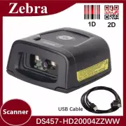 Zebra DS457-HD20004ZZWW Fixed-Mount USB Barcode Scanner 1D 2D Bar Code Scanner