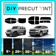 DIY PreCut Window Tint Kit- Fits ANY JEEP 2000-2023 ANY Shades ALL ANY Windows (for: Jeep)