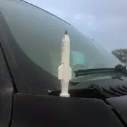 Gloss White MOAB Billet Stubby Short Antenna 5.5" AM FM For 90-19 Ford Trucks (for: Ford)