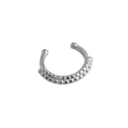 ANYCO Earrings Sterling Silver Ear Rock Punk 1pcs Ear Cuff Non Piercing For Women Girl Teen Fashion Stylish Accessories Jewelry Gifts