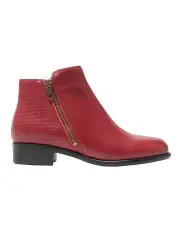 [Wide Steps] Lorenzo Boots in Red Leather