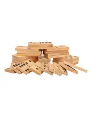 [Jenjo] Giant Outdoor Dominoes Game Set with 28 Pieces 15cm