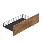 4 Double Bed Frame Storage Drawers Levede