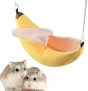 ISMARTEN Banana Hammock Small Animal Warm Bed House Cage Nest for Sugar Glider, Squirrel, Hamster, Mouse and other Small Pets