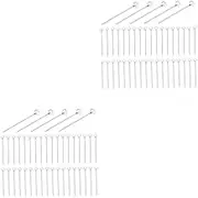 Operitacx 2sets Sewing Corsage Pin Set Ball Head Straight Pins Metal for Leather Craft Quilting Sewing Tools 200pcs*2