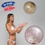 Beach Ball Floating Pool Glitter Transparent Giant Jumbo Inflatable
