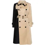 [Sacai] Sacai Two-tone Trench Coat II NUMERIC BLACK/NEUTRALS
