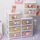 Storage Drawer Drawer Type Organization Transparent Body Desk Storage Box Knob