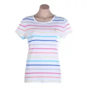 TOMMY HILFIGER Women's Fave Lara Tee - White - Stripes