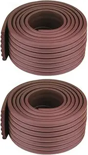 Edge and Corner Protector, 4M Baby Proofing Guard Coverage Safety Bumper DIY Edge Corners for Child Safety, Furniture Protect (Brown)