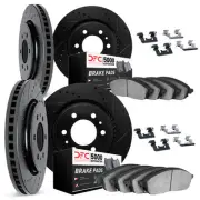 Dynamic Friction Company 8514-54123 Brake Rotor Dimpled & Slotted Black