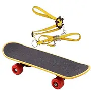 Tortoise leassh and Skateboard - Tortoise Skateboard | Turtle leassh | Tortoise Training Skateboard | Portable Tortoise Walking Rope | Fun Reptile Harness for Bearded Dragons and Small Pets