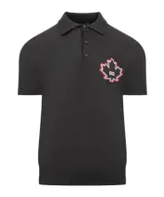 Dsquared2 D2 Leaf Knitted Polo Shirt S,L,M black