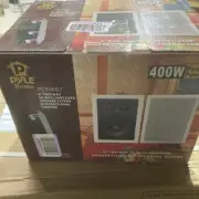 Pyle Ceiling Wall Mount Enclosed Speaker - 400 Watt Stereo In-wall / In-ceiling