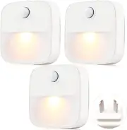Motion Sensor Night Light, Smart LED Nightlight Plug-In with AU Plug, Warm White