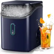 Nugget Ice Maker Countertop, Pebble Ice Maker with Crushed Ice, One-Click Operat