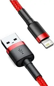 ASMAT Braided Fast iPhone Charger Cable Compatible for Apple iPhone 7 8 X 11 12 13 14 Pro iPad & AirPods - 2 Meter Red