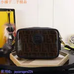 二手 法國FENDI CAMERA SMALL 小款 迷你 相機包 經典 老花 斜背 黑色/棕色現貨