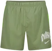 [Nike] DX0837-386 – M Nk Df Rn Dvn Chlngr 5Bf Shrt Oil Green/Action Green