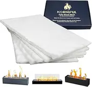 Tabletop Fire Pit Ceramic Wool Wick for ROZATO, KORNIFUL, Danya B, Flammtal, KIZZBY, ROUNDFIRE, to Extend Burning Time, Table Top Firepit Sponge Cotton Core for Bioethanol Rubbing Alcohol Fireplaces