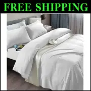 Luxury Queen Microfiber Bed Sheet Set - 1800 Thread Count, 6-Piece Wrinkle-Free